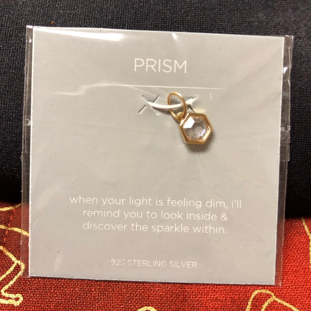 Prism Origami Owl Dangle Charm Dainty 925 Sterling